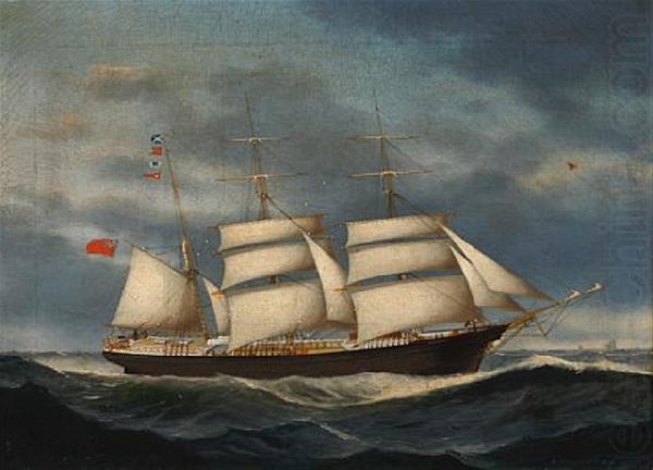 The barque Annie Burrill, unknow artist